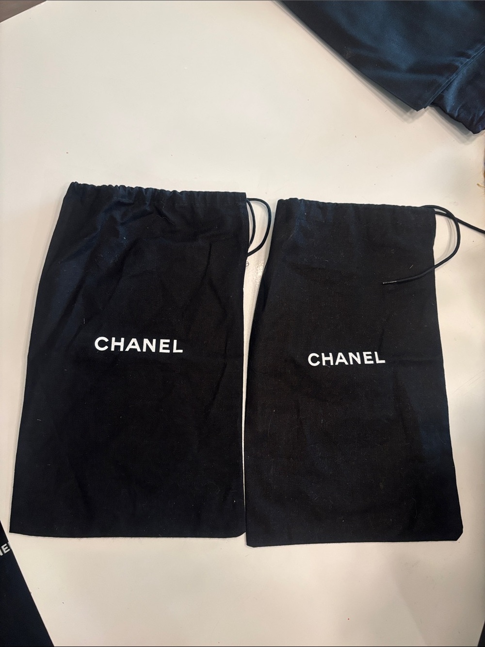 Chanel shoe/sandal dust bags (likely for small accessories)